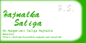 hajnalka saliga business card